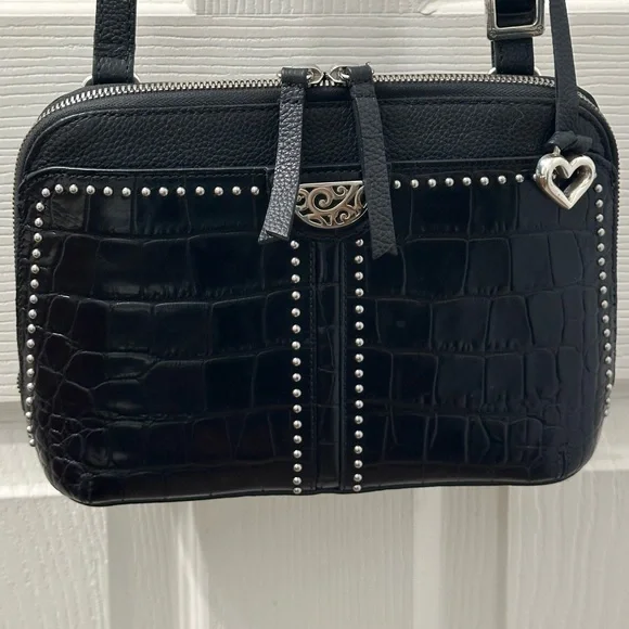 Brighton | Bags | Brighton Pretty Tough Jojo Black Crossbody  display picture 1